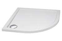 Душевой поддон низкий Cezares SMC TRAY-M-R-80-550-35-W четверть круга   белый