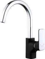 Смеситель для кухни D&K Berlin DA1432415 без подключения к фильтру черный