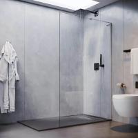 Душевая перегородка Veconi Korato KR77-110-01-C8 110 см, стекла прозрачные, профиль хром