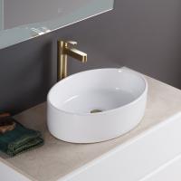Раковина накладная овальная BelBagno  BB1049 фаянс цвет белый