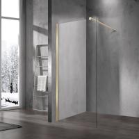 Душевая перегородка Vincea Walk in VSW-1H120CLG 120 см, стекла прозрачные, профиль матовое золото