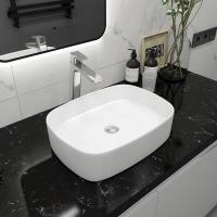 Раковина накладная прямоугольная Maretti Florenza FL13NS45-844 фарфор цвет белый