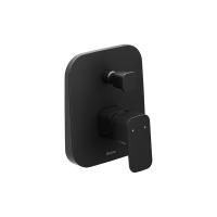 Смеситель для душа на 2 выхода Ravak 10° Free black X070156 встраиваемый в стену 
без термостата черный матовый