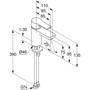 Смеситель для кухни Kludi Zenta SL 482620565  хром