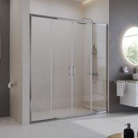Душевая дверь BelBagno Uno UNO-195-BF-2-170-C-Cr 170 см стекла прозрачные, профиль хром