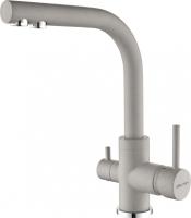 Смеситель для кухни Paulmark Essen Es213011-GR с подключением к фильтру серый