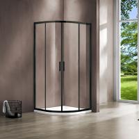 Душевой угол Vincea Garda VSQ-1G900CLB четверть круга 90x90 стекла прозрачные, профиль черный