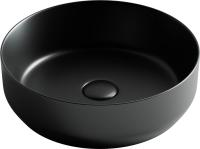 Раковина накладная круглая Ceramica Nova Element CN6022MB фарфор цвет черный матовый