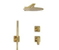 Душевая система со смесителем Wasserkraft Neckar 2100 A2151.277.183.208.280.197.281 монтаж встраиваемая в стену без термостата золото