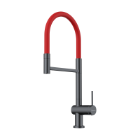 Смеситель для кухни Omoikiri Kanto 2 Plus-SB 4994460 с подключением к фильтру вороненая сталь