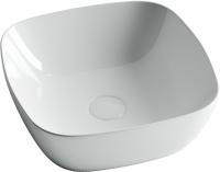 Раковина накладная квадратная  Ceramica Nova Element CN5006 фарфор цвет белый