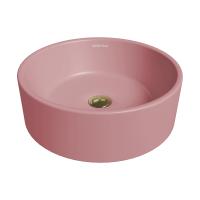 Раковина  круглая Grossman Color GR-3013PIM фаянс цвет розовый матовый