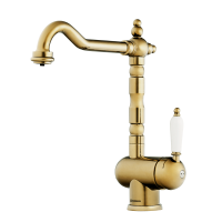 Смеситель для кухни Omoikiri Kyoto 2 Plus 4994349 с подключением к фильтру античная латунь