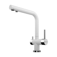 Смеситель для кухни Omoikiri Nagano 4994054 с подключением к фильтру белый
