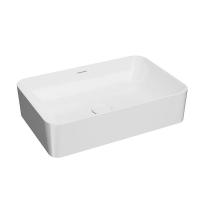 Раковина накладная прямоугольная Kerama Marazzi Plaza PLR.wb.55q фарфор цвет белый