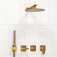 Душевая система со смесителем Wasserkraft Havel 3600 A3651.283.284.180.259.285.194.286 монтаж встраиваемая в стену без термостата золото