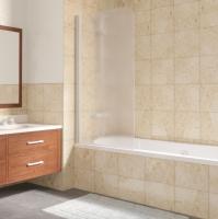Шторка для ванны Vegas Glass EV Lux EV LUX 75 01 10 L 75 см, стекла матовые, профиль белый