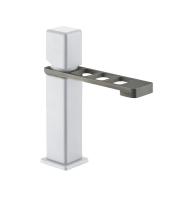 Смеситель для раковины Webert ONE-X OX830102741 белый/сталь