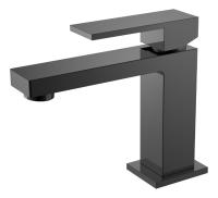 Смеситель для раковины Boheme Qubic 471-SGM графит глянец