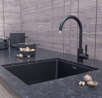 Смеситель для кухни Paulmark Holstein Ho212063-AN без подключения к фильтру антрацит