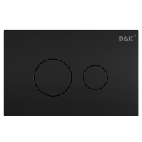 Кнопка смыва механическая D&amp;K Venice DB1029025 цвет черный матовый