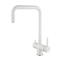 Смеситель для кухни Paulmark Wetter We213030-431 с подключением к фильтру белый матовый