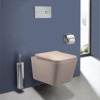 Унитаз подвесной Vincea Q-line VT1-12MC  фарфор бежевый матовый