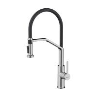 Смеситель для кухни Omoikiri Makkari 2 Plus-SB 4994494 с подключением к фильтру нержавеющая сталь/черный