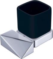 Стакан для зубных щеток Boheme New Venturo 10314-CR-B Black&Chrome
