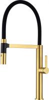 Смеситель для кухни Paulmark Leader Le214101-BG без подключения к фильтру брашированное золото
