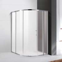 Душевой угол Cezares Molveno MOLVENO-R-11-100+20-P-Cr четверть круга  стекла рифленые, профиль хром
