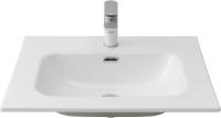Раковина мебельная прямоугольная Aquanet Flat 00254363 керамика цвет белый