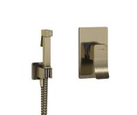 Гигиенический душ Wasserkraft Exter A01652 встраиваемый в стену светлая бронза