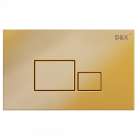 Кнопка смыва механическая D&amp;K Quadro DB1519003 цвет матовое золото