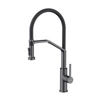 Смеситель для кухни Omoikiri Makkari 2 Plus-SB 4994497 с подключением к фильтру вороненая сталь/черный