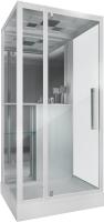 Душевая кабина с крышей Grossman  GR161 квадратная   90x90 стекла прозрачные, профиль белый