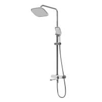 Душевая система со смесителем Grossman Alba 500.K35.06.100/000 монтаж настенная без термостата хром/белый