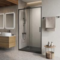 Душевая дверь BelBagno Luce LUCE-BF-1-120-C-NERO 120 см стекла прозрачные, профиль черный матовый