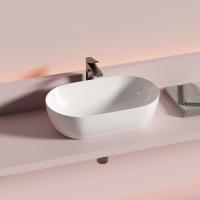 Раковина накладная овальная Ceramica Nova Twist CN12001 фарфор цвет белый