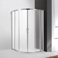 Душевой угол Cezares Molveno MOLVENO-R-22-80+20-P-Cr четверть круга  стекла рифленые, профиль хром