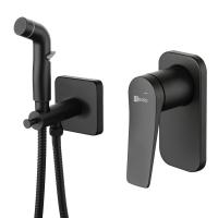 Гигиенический душ Lemark Bronx LM3719BL встраиваемый в стену черный матовый