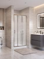 Душевая дверь BelBagno Uno UNO-195-BF-3-100-P-Cr 100 см стекла рифленые, профиль хром