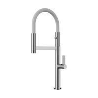 Смеситель для кухни Omoikiri Osaka 4994305 без подключения к фильтру нержавеющая сталь/белый