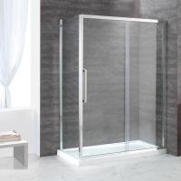 Душевой угол Cezares Lux soft LUX-SOFT-W-AH-1-120/100-C-Cr-IV прямоугольная  стекла прозрачные, профиль хром