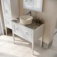Раковина накладная круглая Kerama Marazzi Circo CI.wb.36/SAN фарфор цвет светло-бежевый матовый