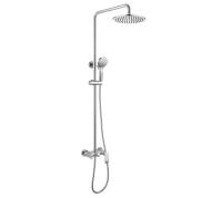Душевая система со смесителем Bravat Pure F6335369CP-A-RUS монтаж настенная без термостата хром