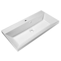 Раковина мебельная прямоугольная BelBagno  BB900/450-LV-MR-AST литьевой мрамор цвет белый