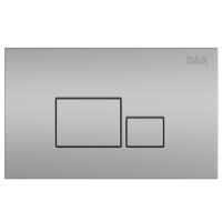 Кнопка смыва механическая D&amp;K Quadro DB1519002 цвет матовый хром