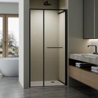 Душевая дверь Vincea Alpha VPSW-3AL100CLB 100 см стекла прозрачные, профиль черный матовый