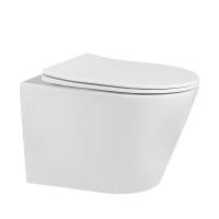 Унитаз подвесной Abber Bequem AC1102MW Rimless фарфор белый матовый